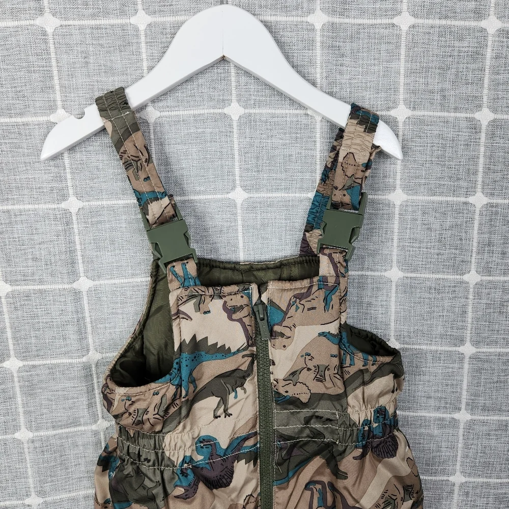 Carter's Camo Dinosaur Snow Bibs